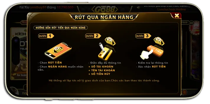Hướng dẫn nạp rút tiền go88